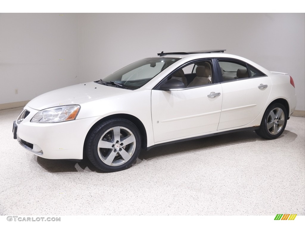2009 G6 V6 Sedan - White Diamond Tri Coat / Light Taupe photo #3