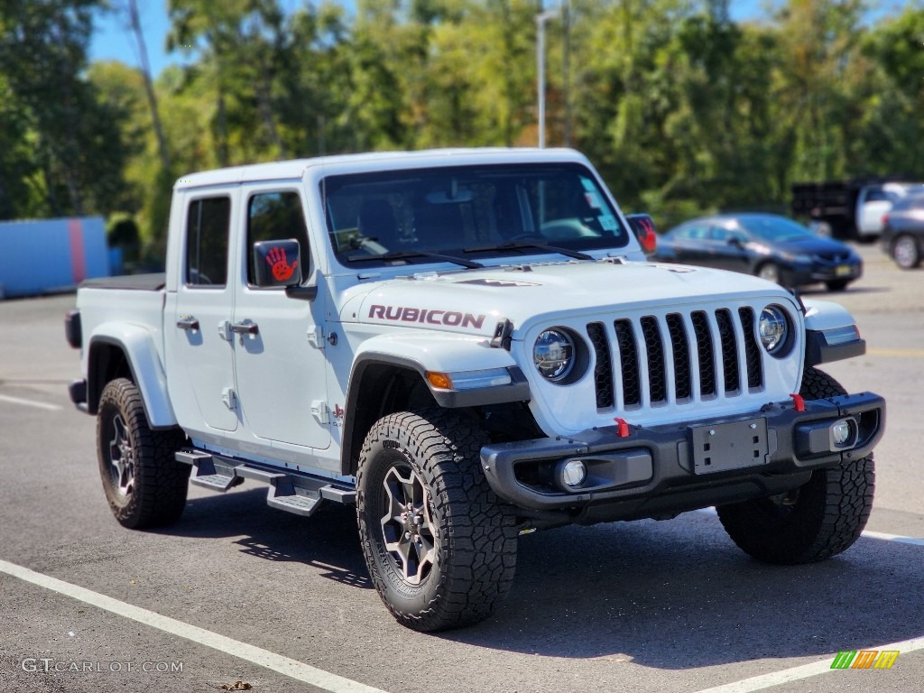 2021 Gladiator Rubicon 4x4 - Bright White / Black photo #4