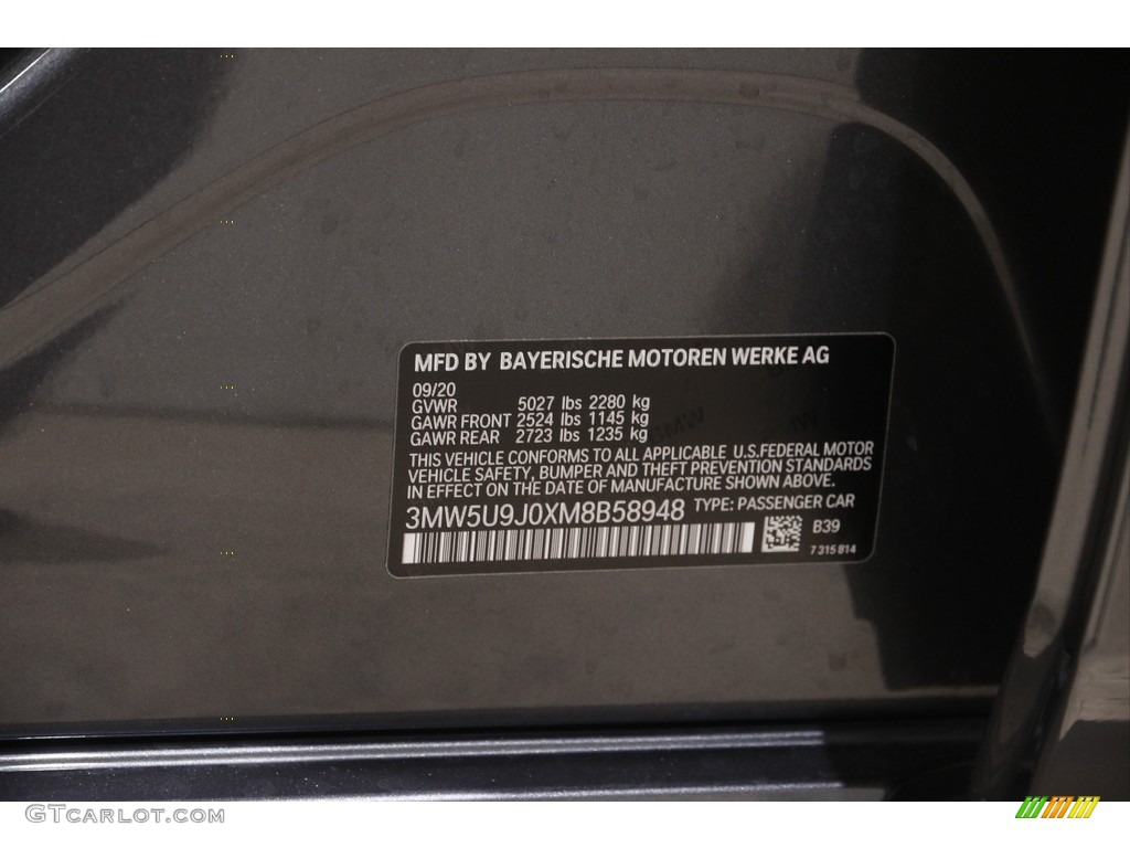 2021 3 Series M340i xDrive Sedan - Mineral Gray Metallic / Black photo #25