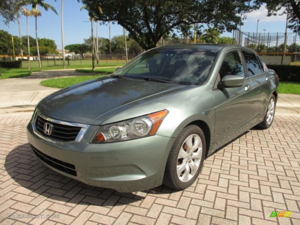 2008 Accord EX-L Sedan - Mystic Green Metallic / Black photo #1