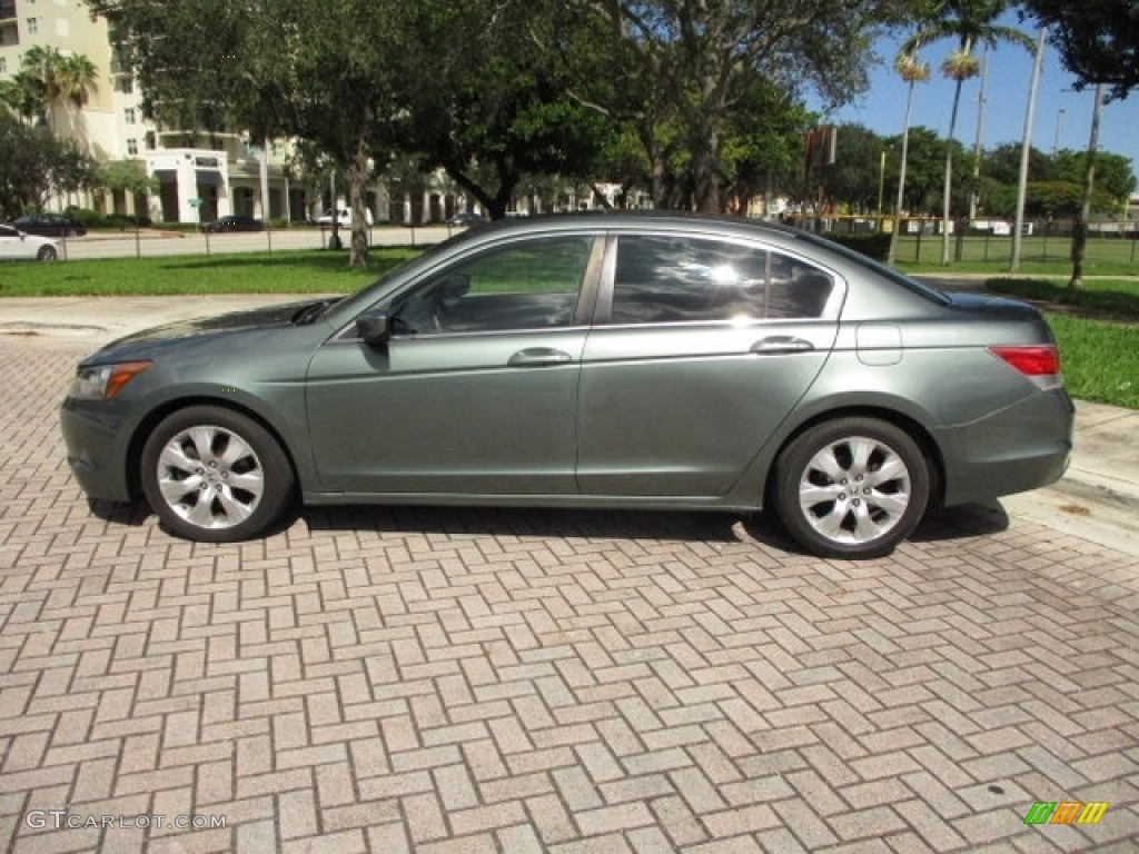2008 Accord EX-L Sedan - Mystic Green Metallic / Black photo #4