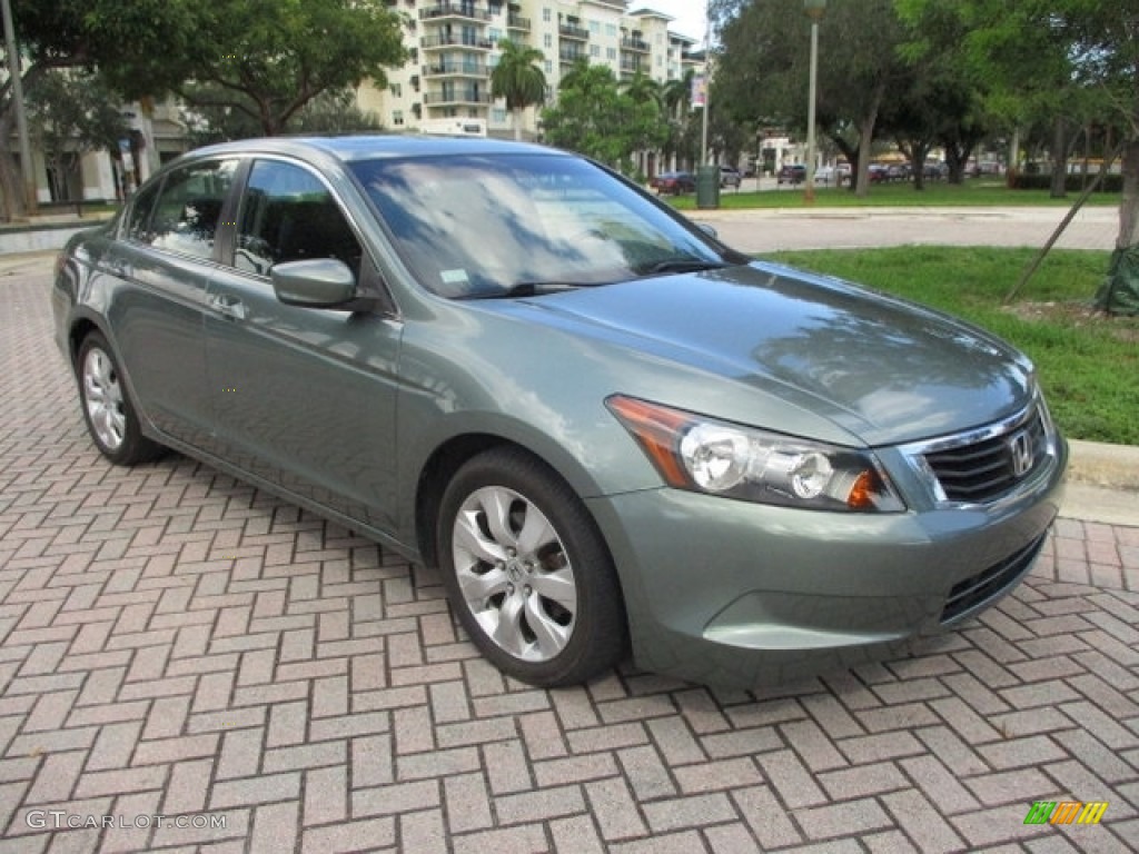 2008 Accord EX-L Sedan - Mystic Green Metallic / Black photo #14