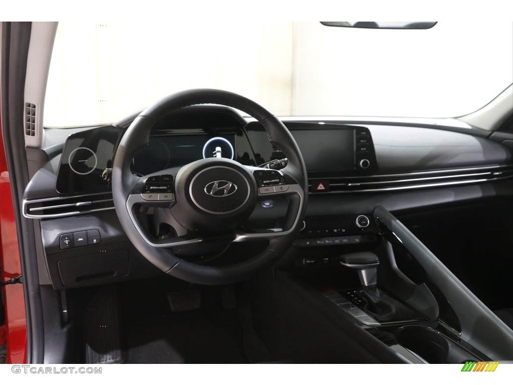 2021 Elantra SEL - Scarlet Red Pearl / Black photo #6