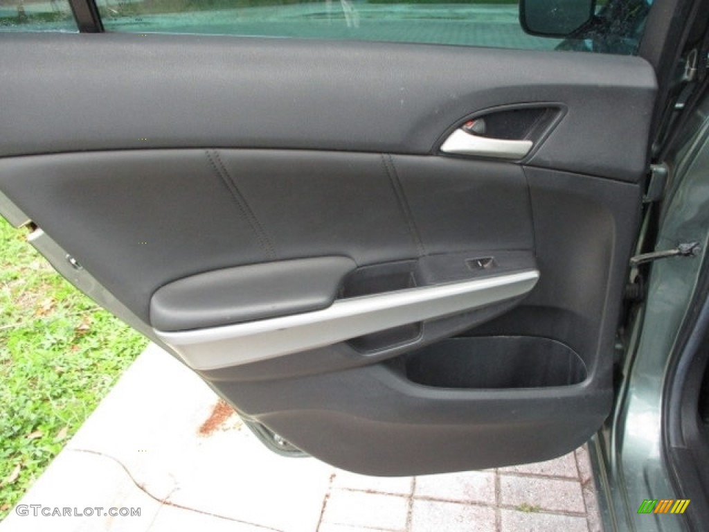2008 Accord EX-L Sedan - Mystic Green Metallic / Black photo #36