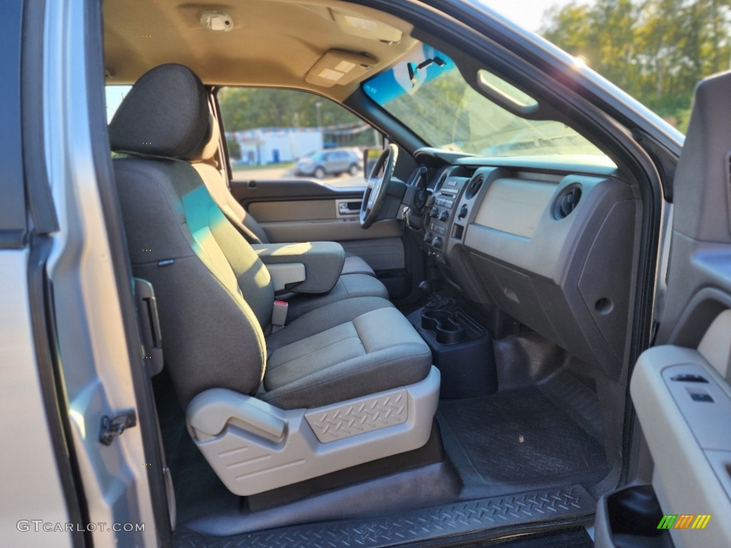 2010 F150 STX SuperCab 4x4 - Ingot Silver Metallic / Medium Stone photo #13