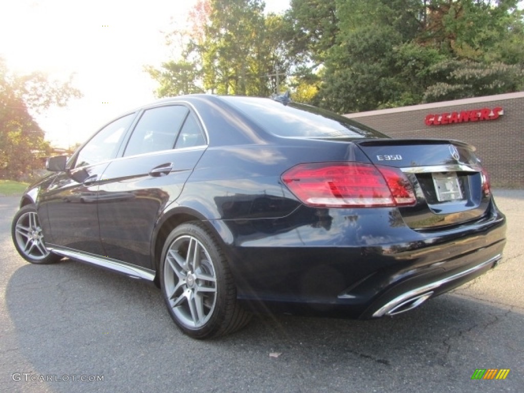 2014 E 350 4Matic Sport Sedan - Lunar Blue Metallic / Silk Beige/Espresso Brown photo #8