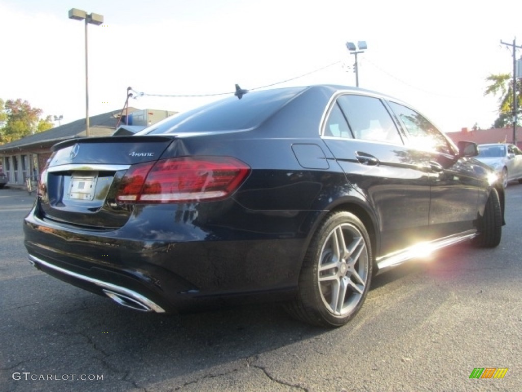 2014 E 350 4Matic Sport Sedan - Lunar Blue Metallic / Silk Beige/Espresso Brown photo #10