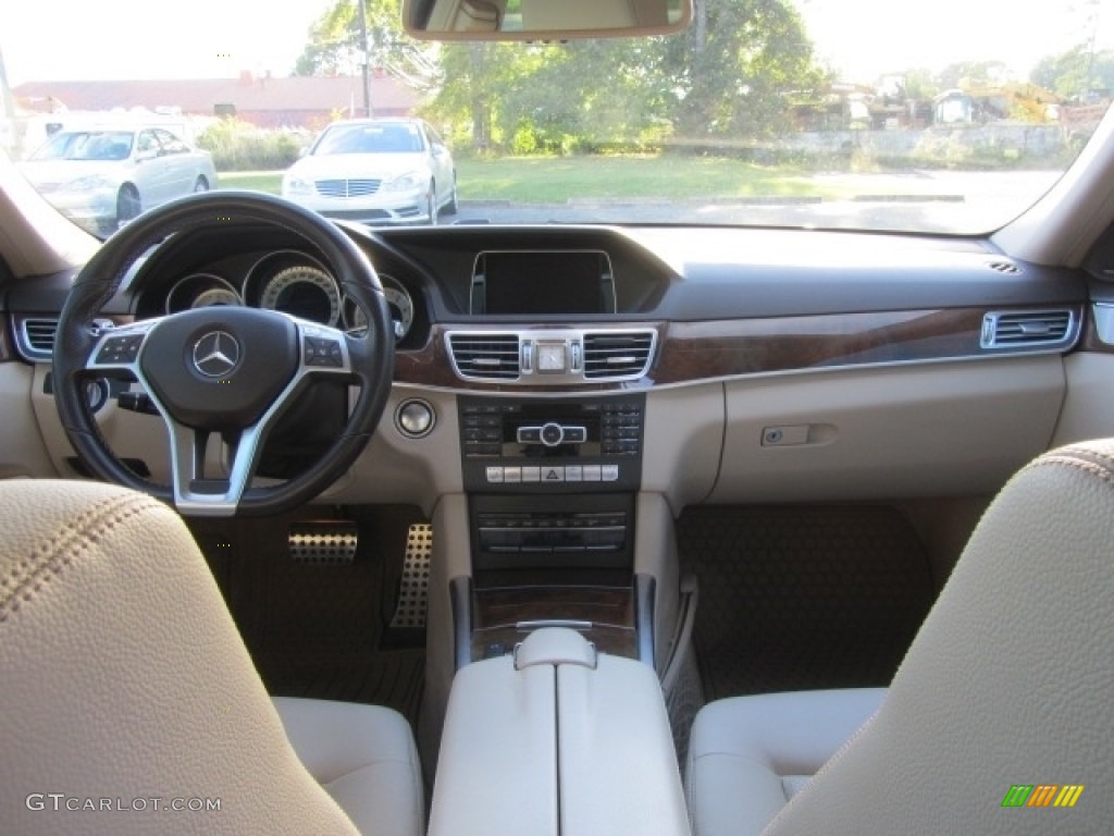 2014 E 350 4Matic Sport Sedan - Lunar Blue Metallic / Silk Beige/Espresso Brown photo #13