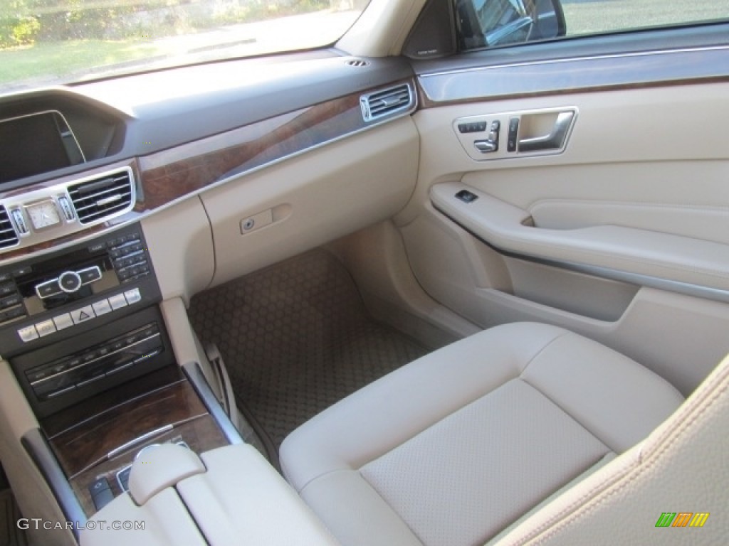 2014 E 350 4Matic Sport Sedan - Lunar Blue Metallic / Silk Beige/Espresso Brown photo #14