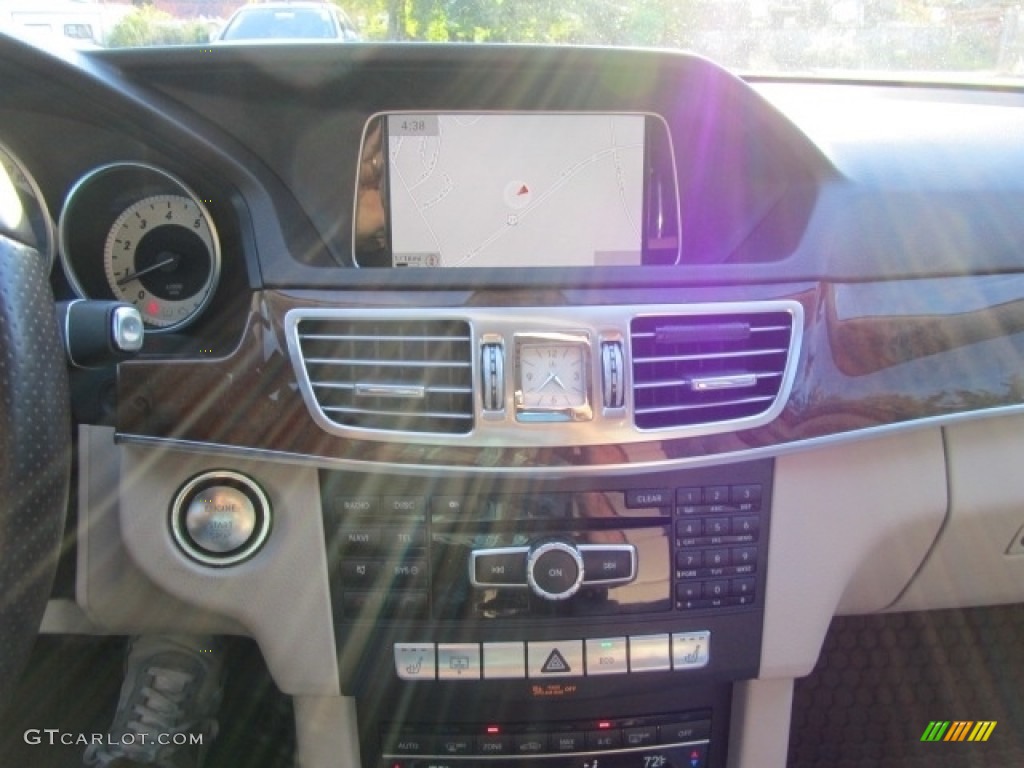 2014 E 350 4Matic Sport Sedan - Lunar Blue Metallic / Silk Beige/Espresso Brown photo #16