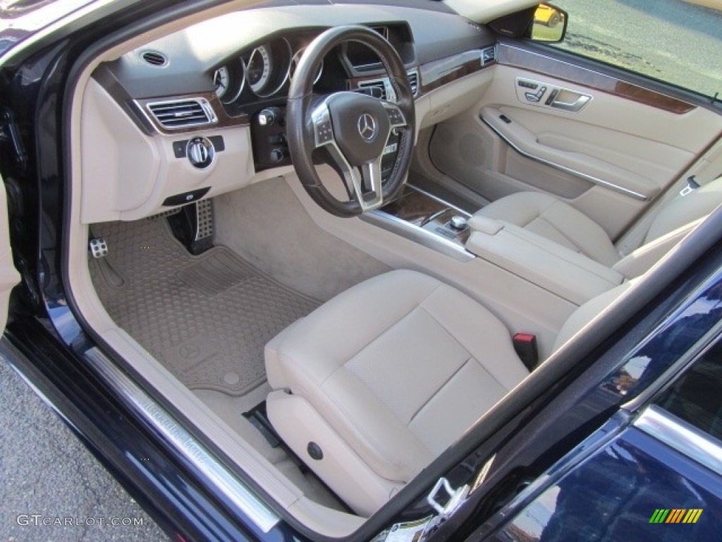2014 E 350 4Matic Sport Sedan - Lunar Blue Metallic / Silk Beige/Espresso Brown photo #17