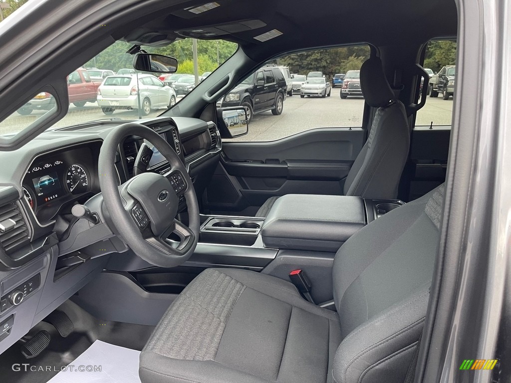 Black Interior 2022 Ford F150 XL SuperCrew 4x4 Photo #144994872