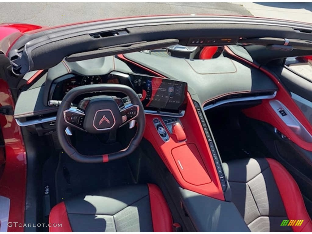 Adrenalin Red Interior 2022 Chevrolet Corvette Stingray Convertible Photo #144995777
