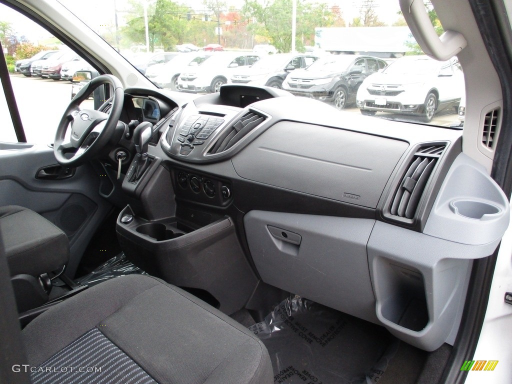 Charcoal black Interior 2019 Ford Transit Passenger Wagon XLT 150 LR Long Photo #144996769
