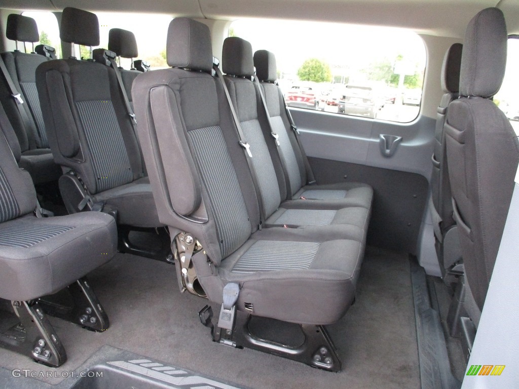 Charcoal black Interior 2019 Ford Transit Passenger Wagon XLT 150 LR Long Photo #144996782