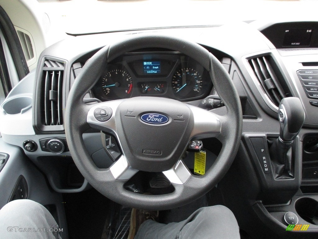 2019 Ford Transit Passenger Wagon XLT 150 LR Long Charcoal black Steering Wheel Photo #144996828