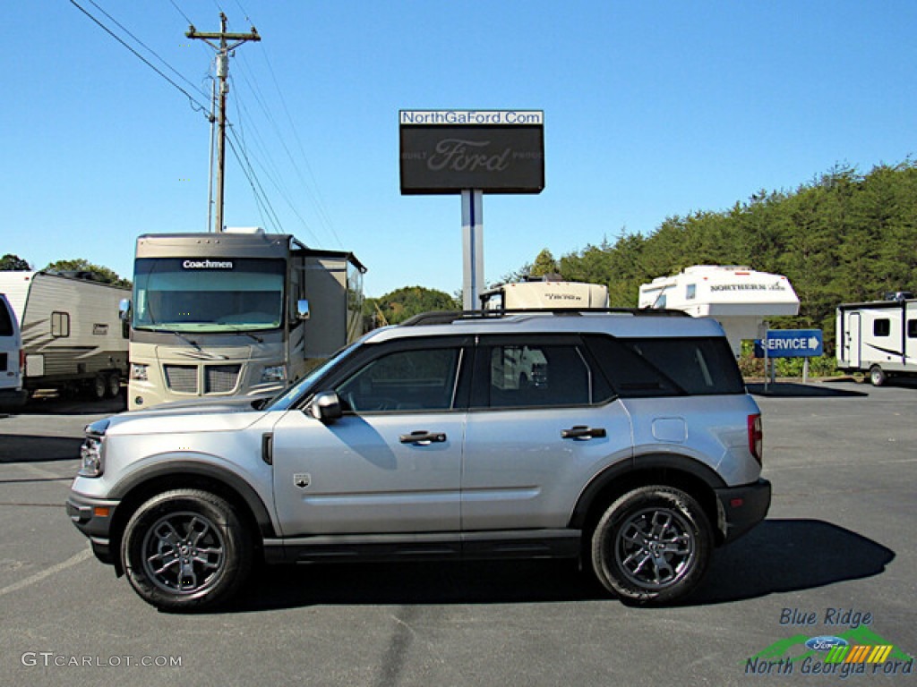 2021 Bronco Sport Big Bend 4x4 - Iconic Silver Metallic / Medium Dark Slate photo #2