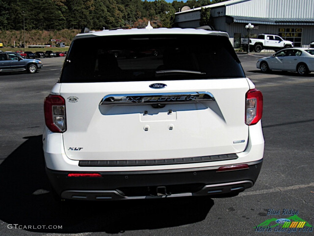 2020 Explorer XLT 4WD - Star White Metallic Tri-Coat / Sandstone photo #5