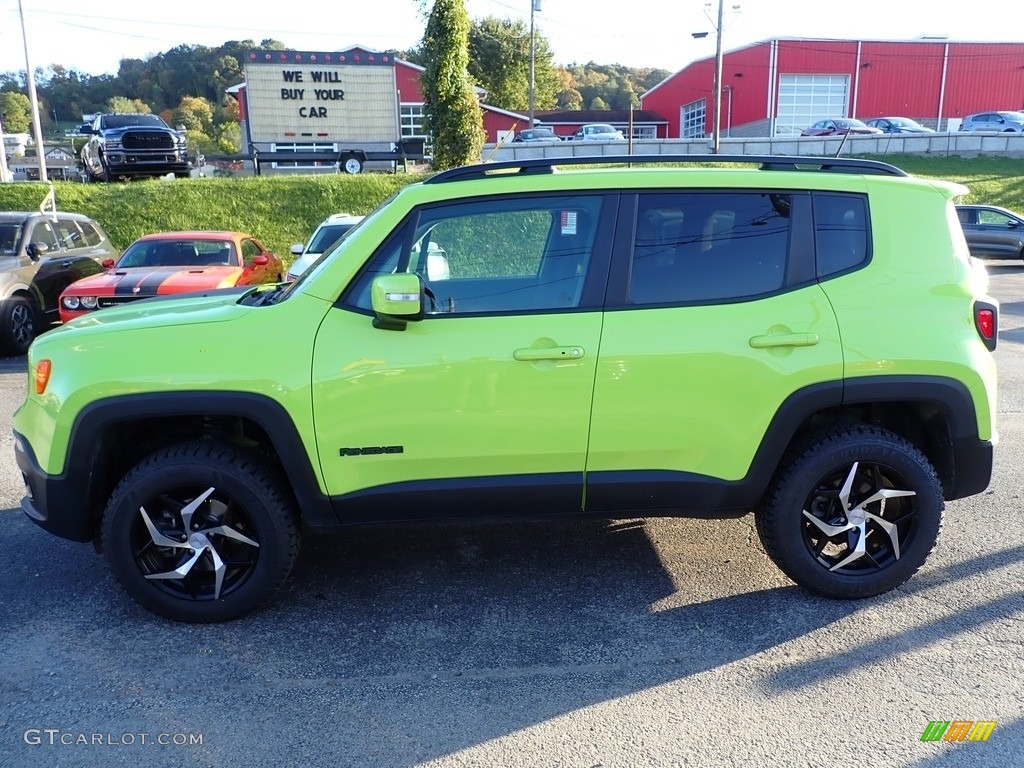 2018 Renegade Latitude 4x4 - Hypergreen / Black photo #2