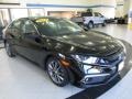 2020 Crystal Black Pearl Honda Civic EX Sedan  photo #3