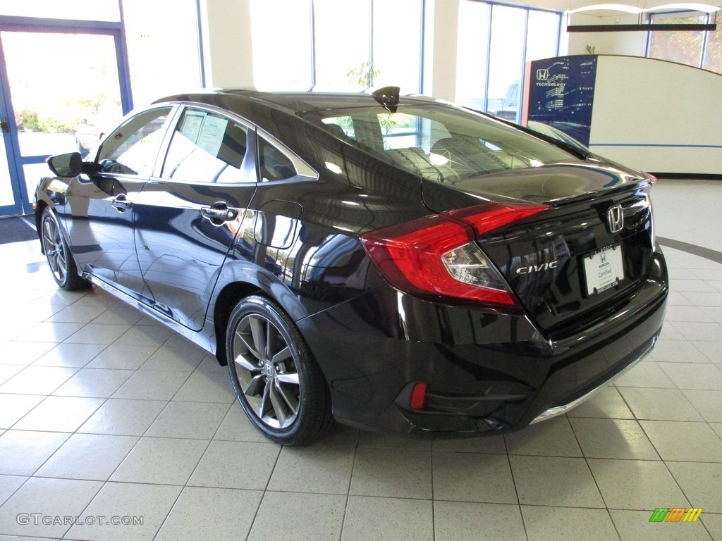 2020 Civic EX Sedan - Crystal Black Pearl / Black photo #9