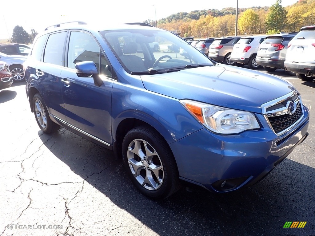 2016 Forester 2.5i Touring - Quartz Blue Pearl / Gray photo #9