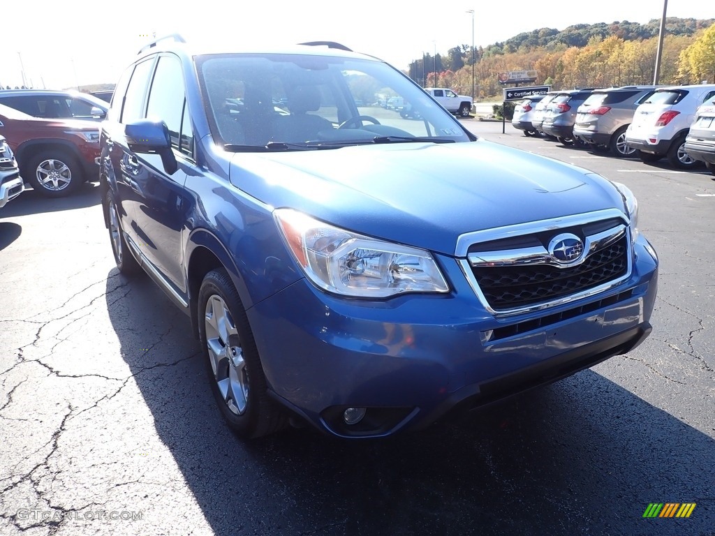 2016 Forester 2.5i Touring - Quartz Blue Pearl / Gray photo #10