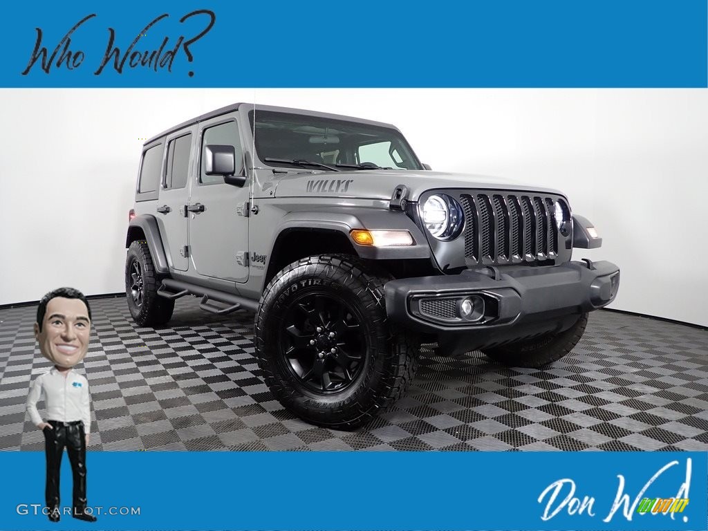 2020 Wrangler Unlimited Willys 4x4 - Sting-Gray / Black photo #1