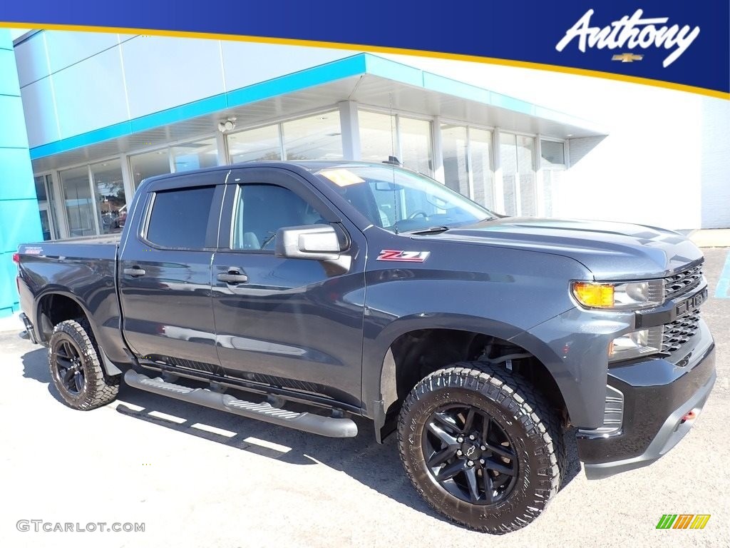 2020 Silverado 1500 Custom Trail Boss Crew Cab 4x4 - Shadow Gray Metallic / Jet Black photo #1