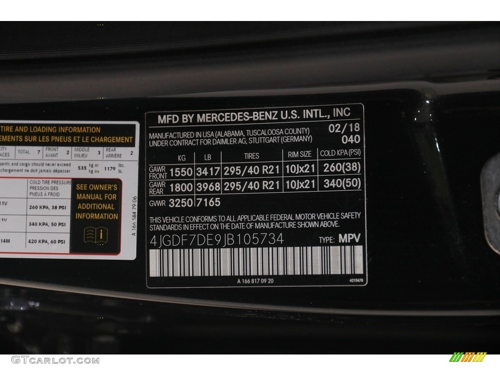 2018 GLS 550 4Matic - Black / Black photo #24