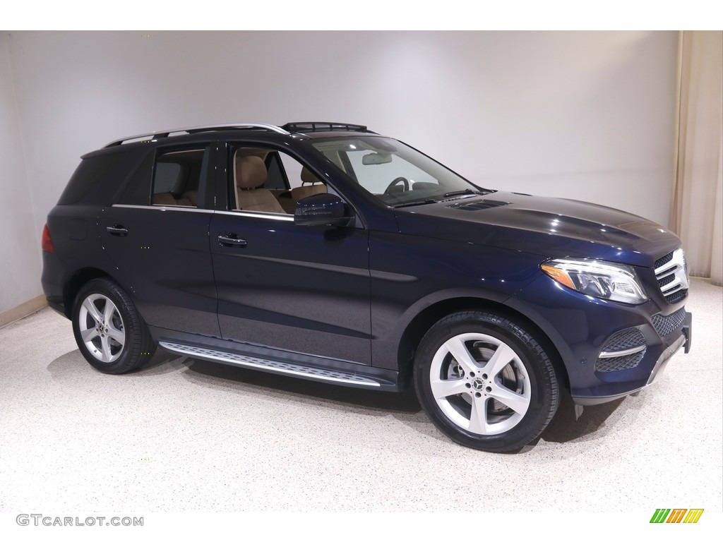 2018 GLE 350 4Matic - Lunar Blue Metallic / Ginger Beige/Espresso Brown photo #1