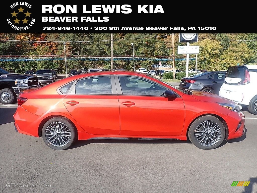 Fire Orange Kia Forte