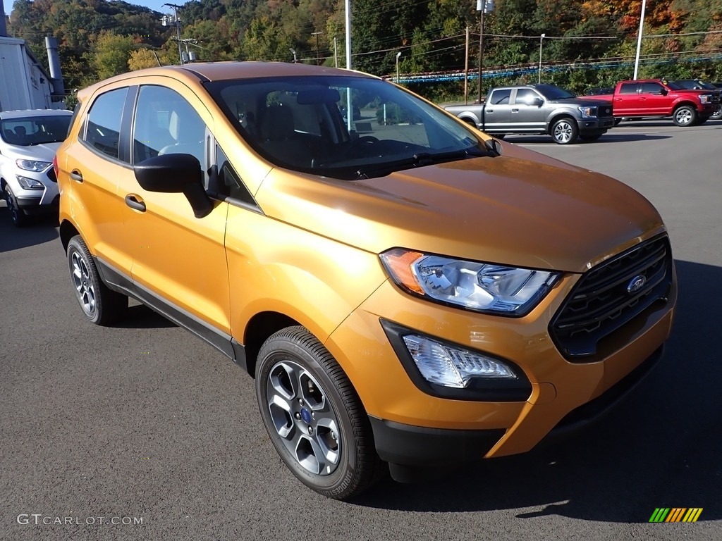 Luxe Yellow Metallic 2022 Ford EcoSport S 4WD Exterior Photo #145001741