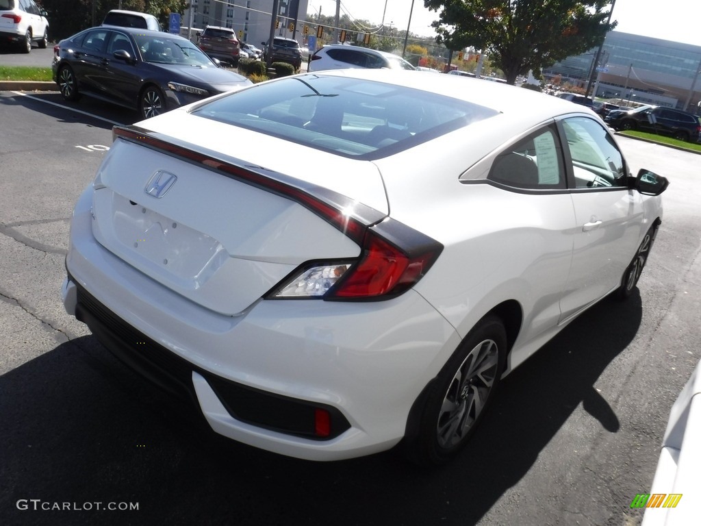 2020 Civic LX Coupe - Aegean Blue Metallic / Black photo #6