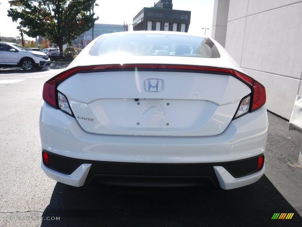 2020 Civic LX Coupe - Aegean Blue Metallic / Black photo #7