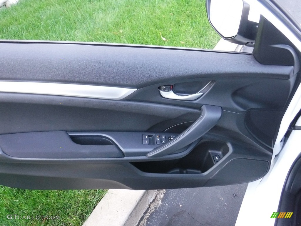 2020 Civic LX Coupe - Aegean Blue Metallic / Black photo #10