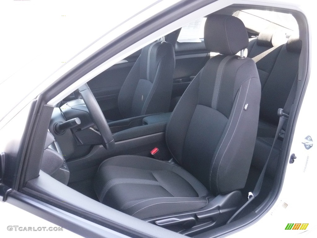 2020 Civic LX Coupe - Aegean Blue Metallic / Black photo #11