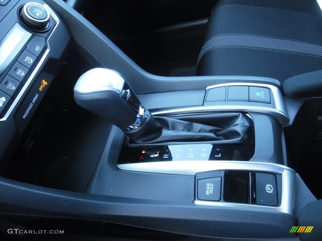 2020 Civic LX Coupe - Aegean Blue Metallic / Black photo #17