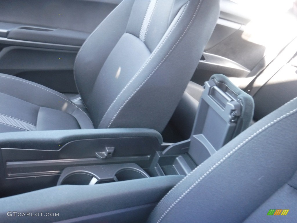 2020 Civic LX Coupe - Aegean Blue Metallic / Black photo #23