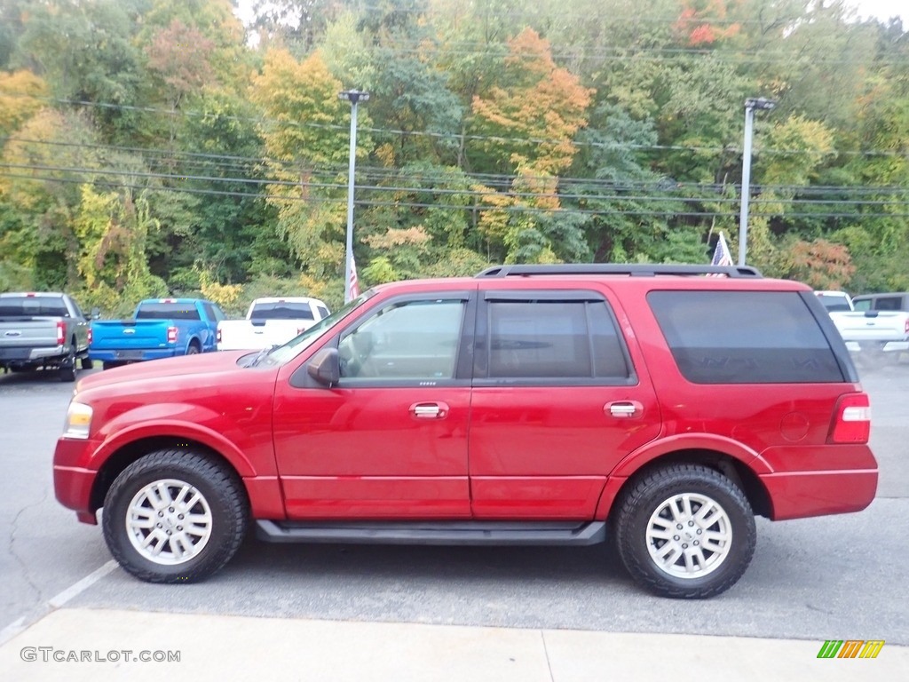 2014 Expedition XLT 4x4 - Ruby Red / Charcoal Black photo #6