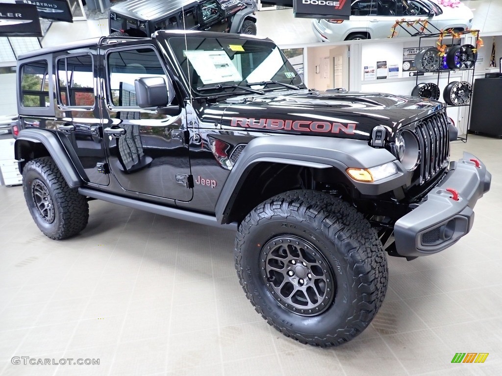Black 2023 Jeep Wrangler Unlimited Rubicon 4x4 Exterior Photo #145003420