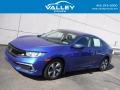 Aegean Blue Metallic 2021 Honda Civic LX Sedan