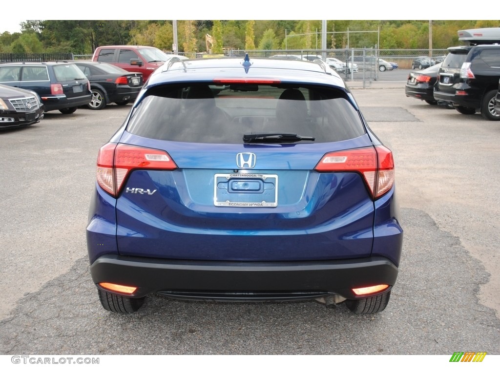 2016 HR-V EX-L Navi - Deep Ocean Pearl / Gray photo #4