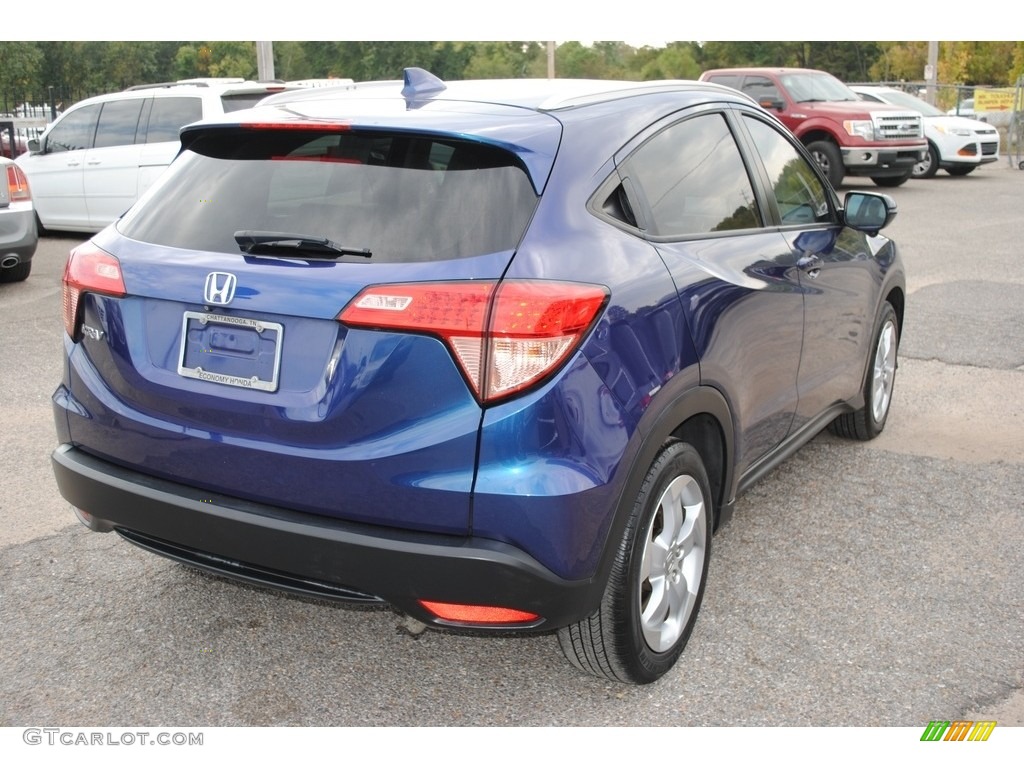 2016 HR-V EX-L Navi - Deep Ocean Pearl / Gray photo #5