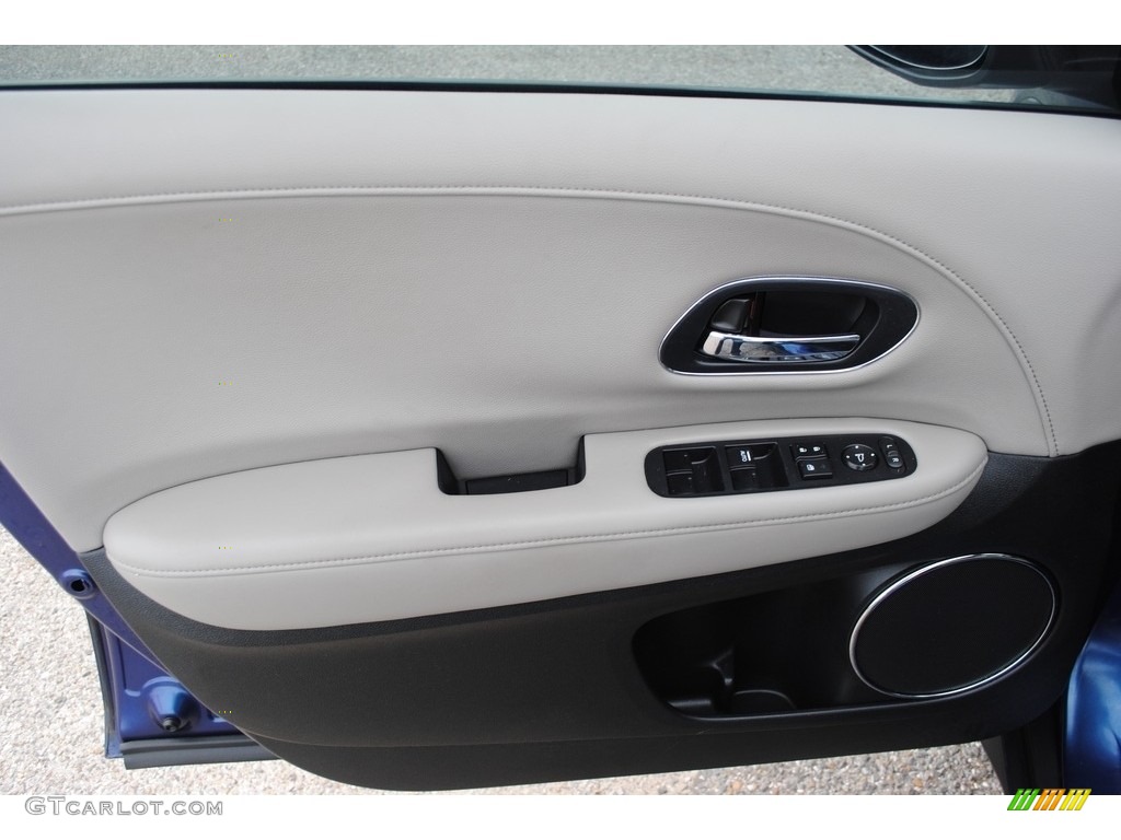2016 HR-V EX-L Navi - Deep Ocean Pearl / Gray photo #10