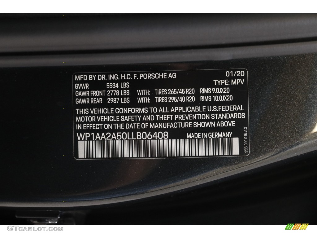 2020 Macan  - Volcano Grey Metallic / Black photo #26