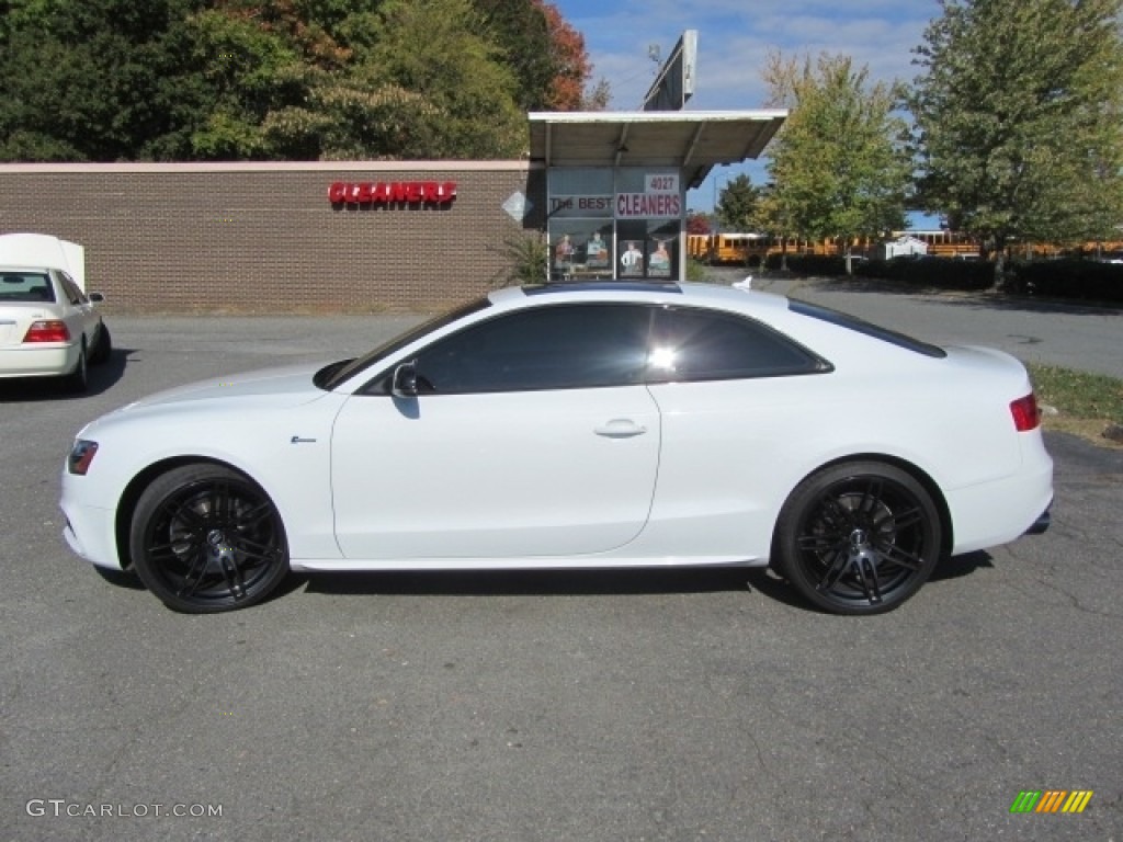 2017 S5 3.0 TFSI quattro Coupe - Glacier White Metallic / Black photo #6