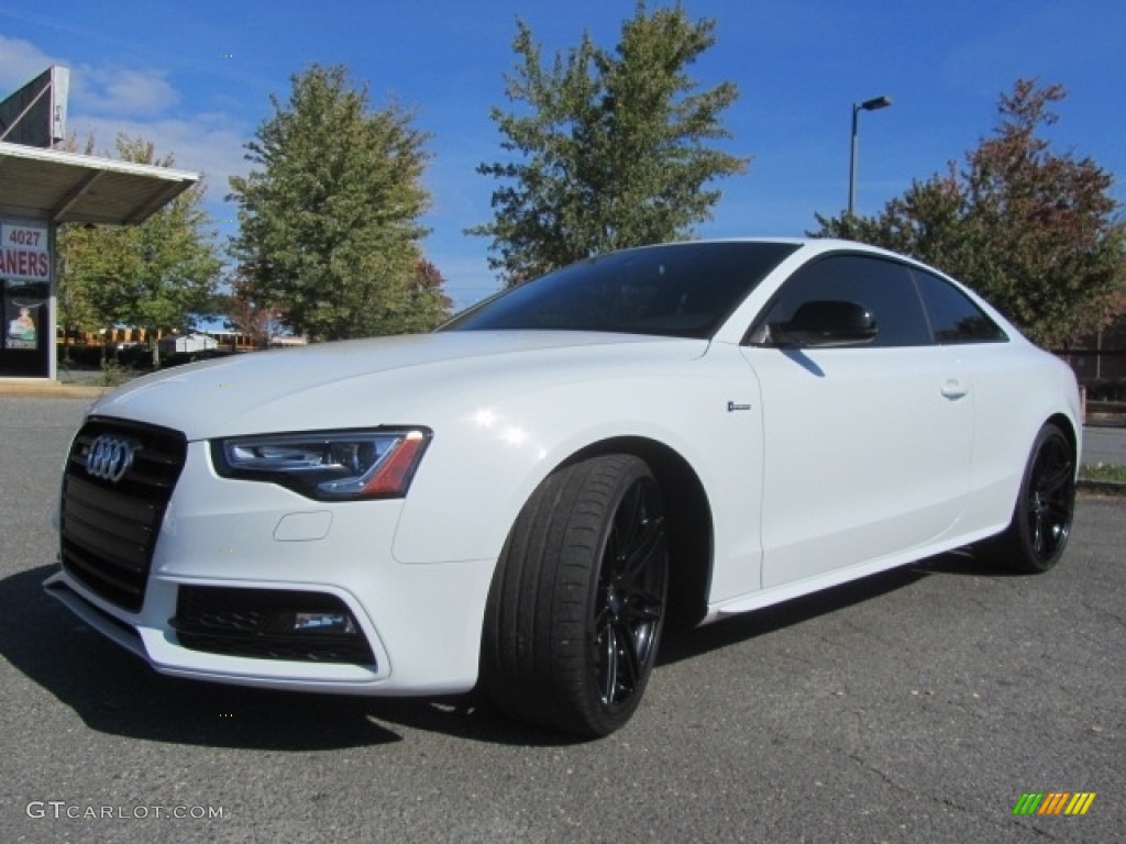 2017 S5 3.0 TFSI quattro Coupe - Glacier White Metallic / Black photo #7