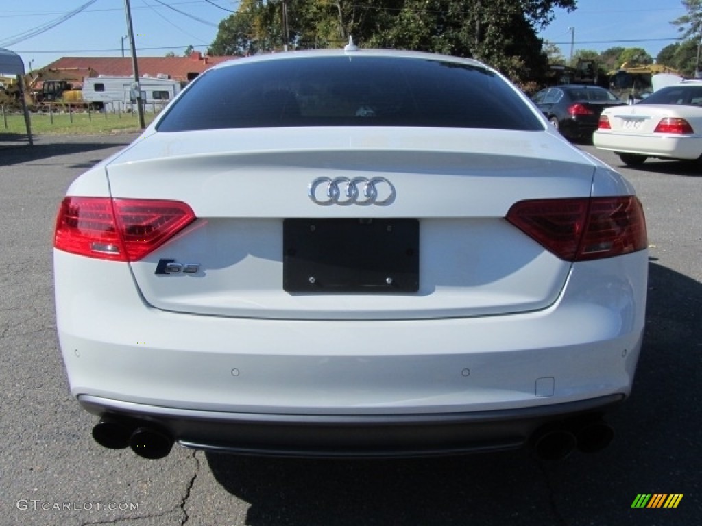 2017 S5 3.0 TFSI quattro Coupe - Glacier White Metallic / Black photo #8