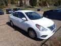 2019 Fresh Powder White Nissan Versa SV  photo #2